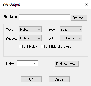 SVG Setup Dialog